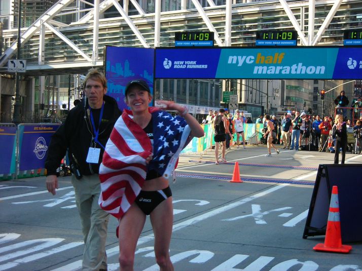 new york city half marathon nyrr ny  deena kastor