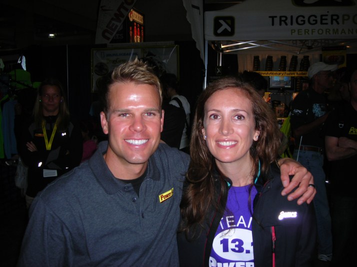 Josh Cox at the Powerbar booth