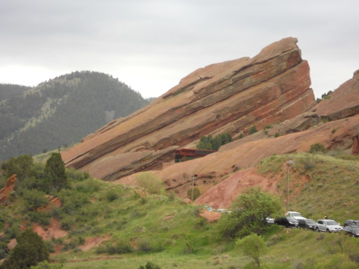 Red Rocks. See the amphiteatre right there?