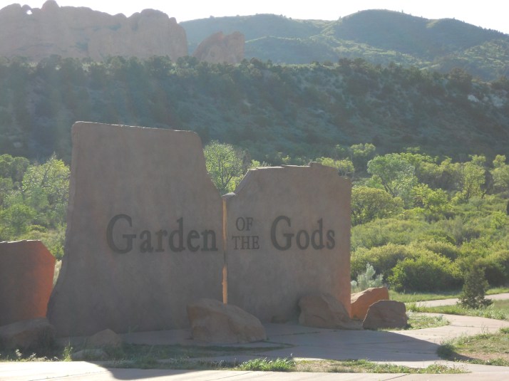 Garden of the Gods is a park with red vertical rock formations