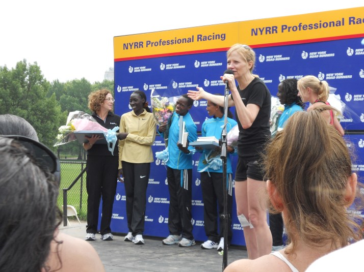 The winner, who was super super shy, and the rest of the top three!