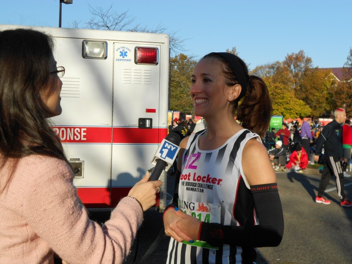 new york city marathon 2011 Footlocker five boro challenge nyrr elizabeth maiuolo ny1 news (5)
