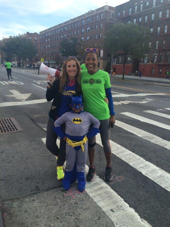my awesome friend Allison from Harlem Run. Super Cool Wonder Woman. On TIPTOES, Allison!??!??!! you're already taller than me!